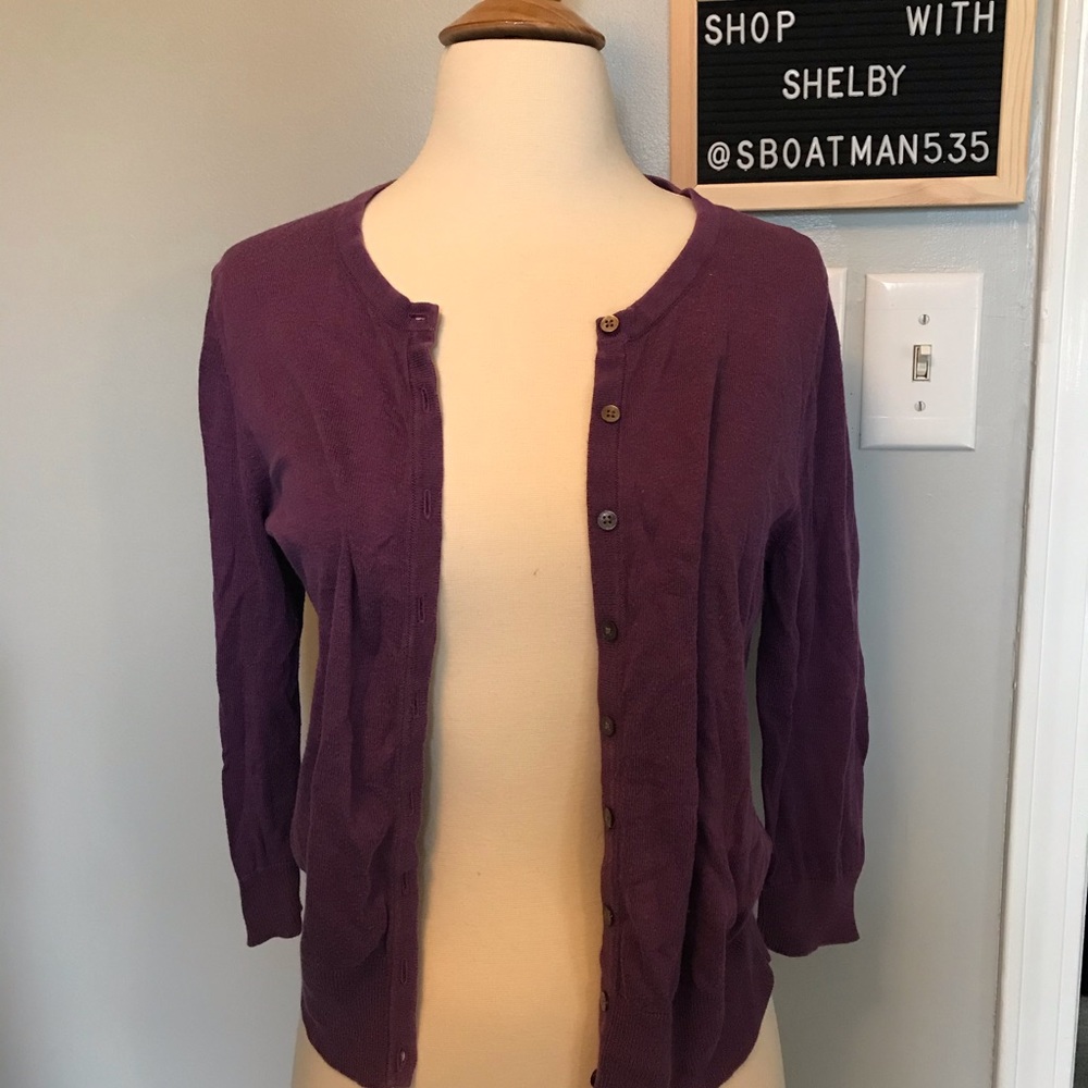 Purple 3-quarter sleeve sweater 💜